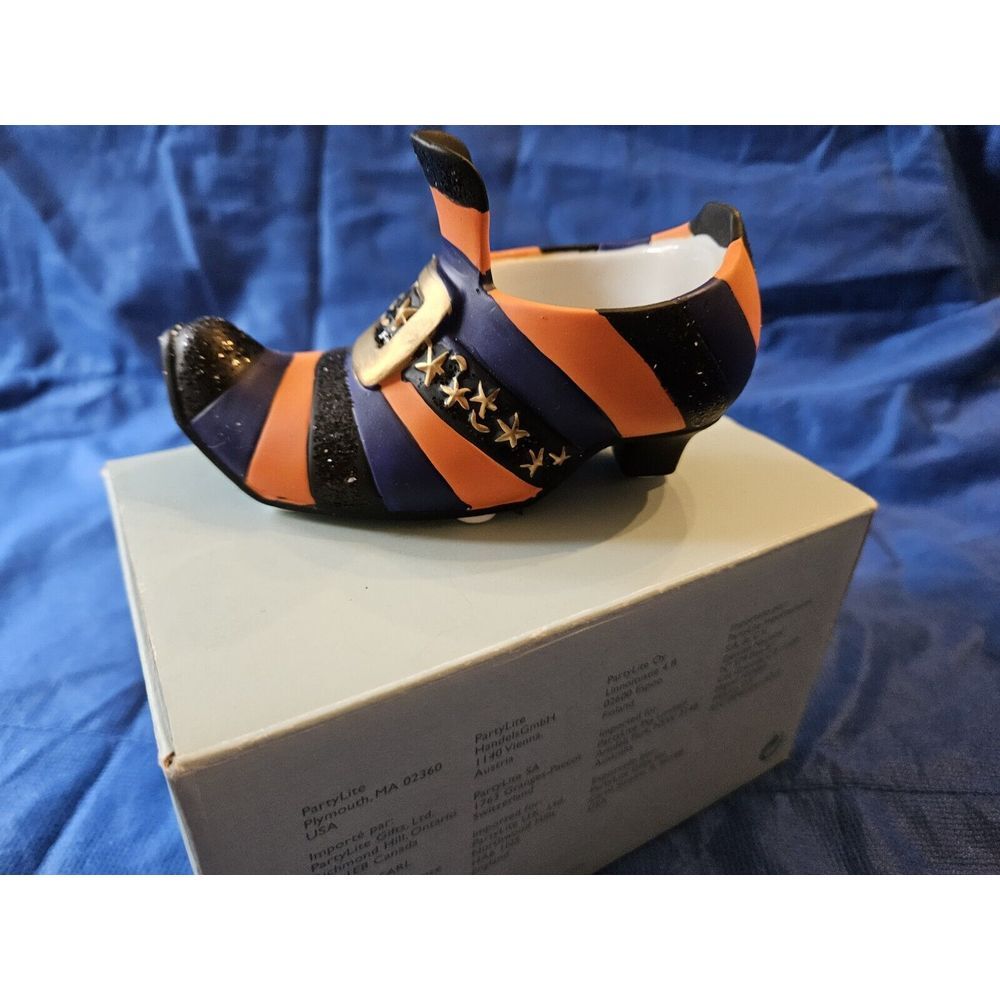 Partylite Witch Shoe P8213 Tea Light Halloween Votive Holder New - Picture 1 of 8